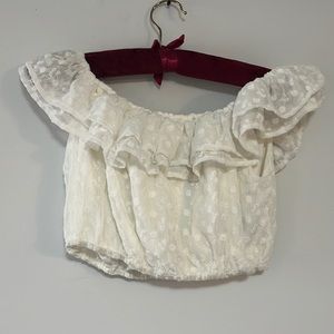 White crop top